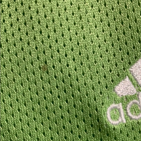 Adidas 3 Stripes Zip Up Jacket Lime Grn/wht NWT M - Picture 8 of 8